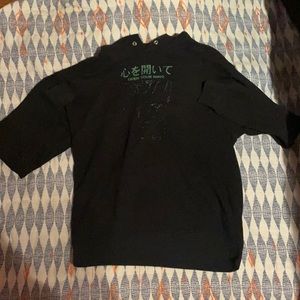 Used, black, open you mind hoodie